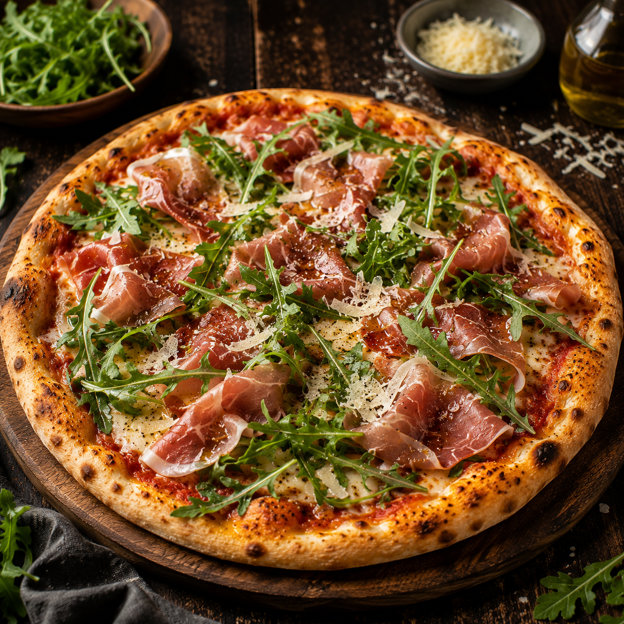 Pizza med Surdej & Italienske Råvarer
